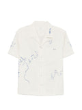 White Regular Stripes Shirt 1