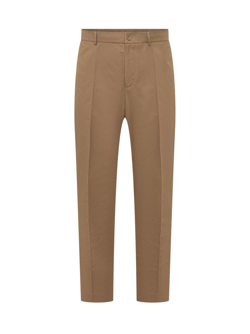 Brown Flat Front Pants 1