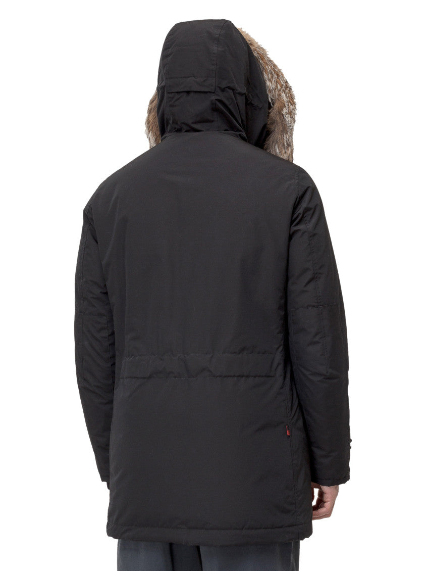 Black Solid Hood Jacket 4