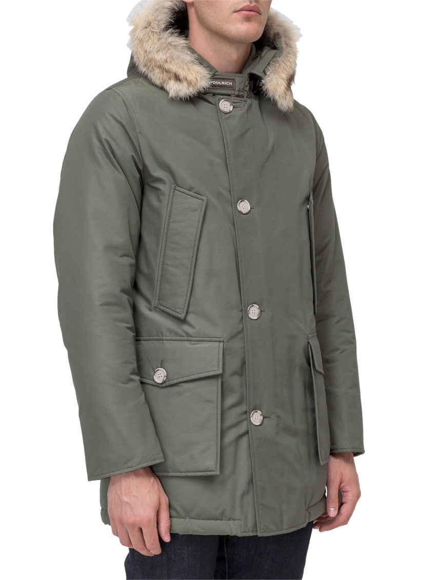 Green Solid Hood Jacket 1