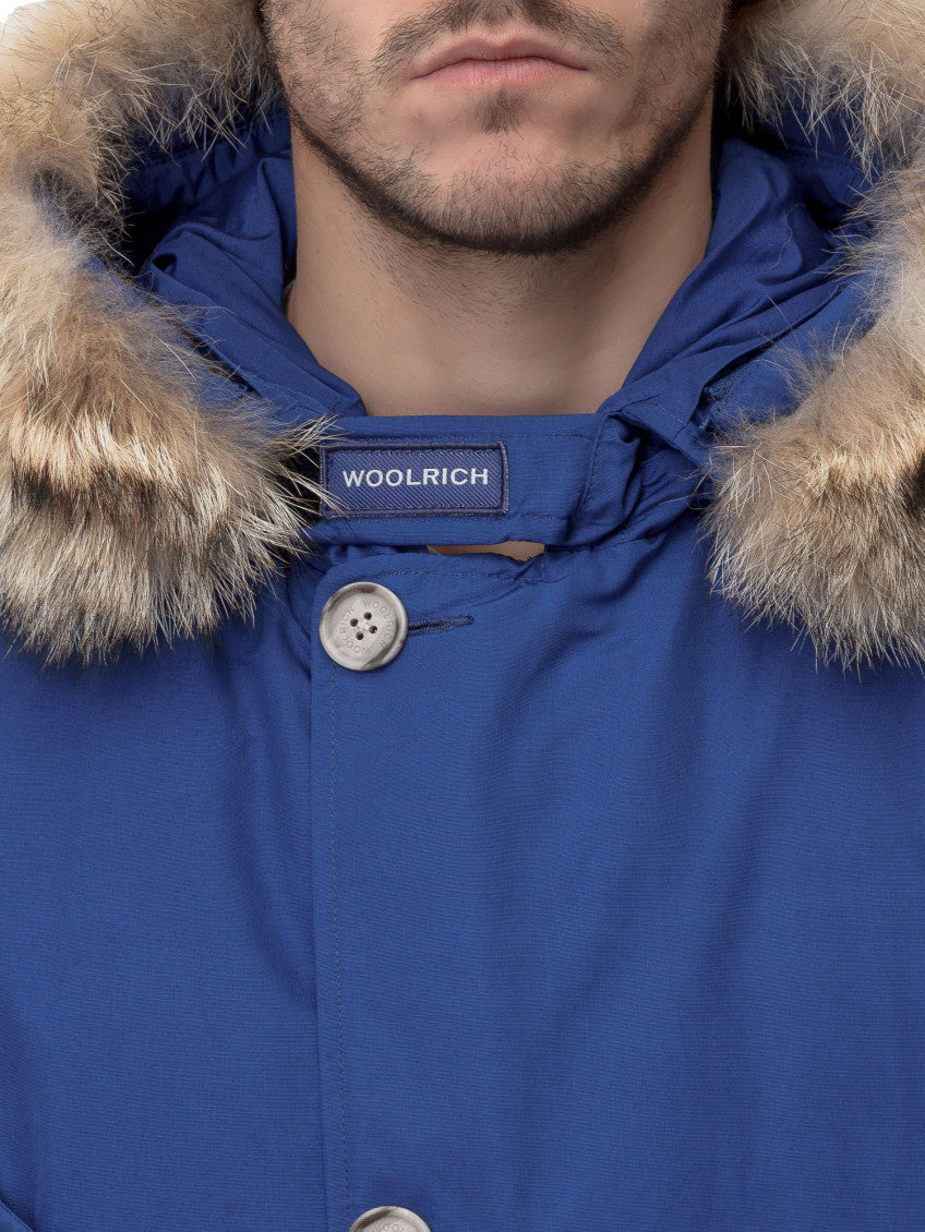 Blue Solid Hood Jacket 2