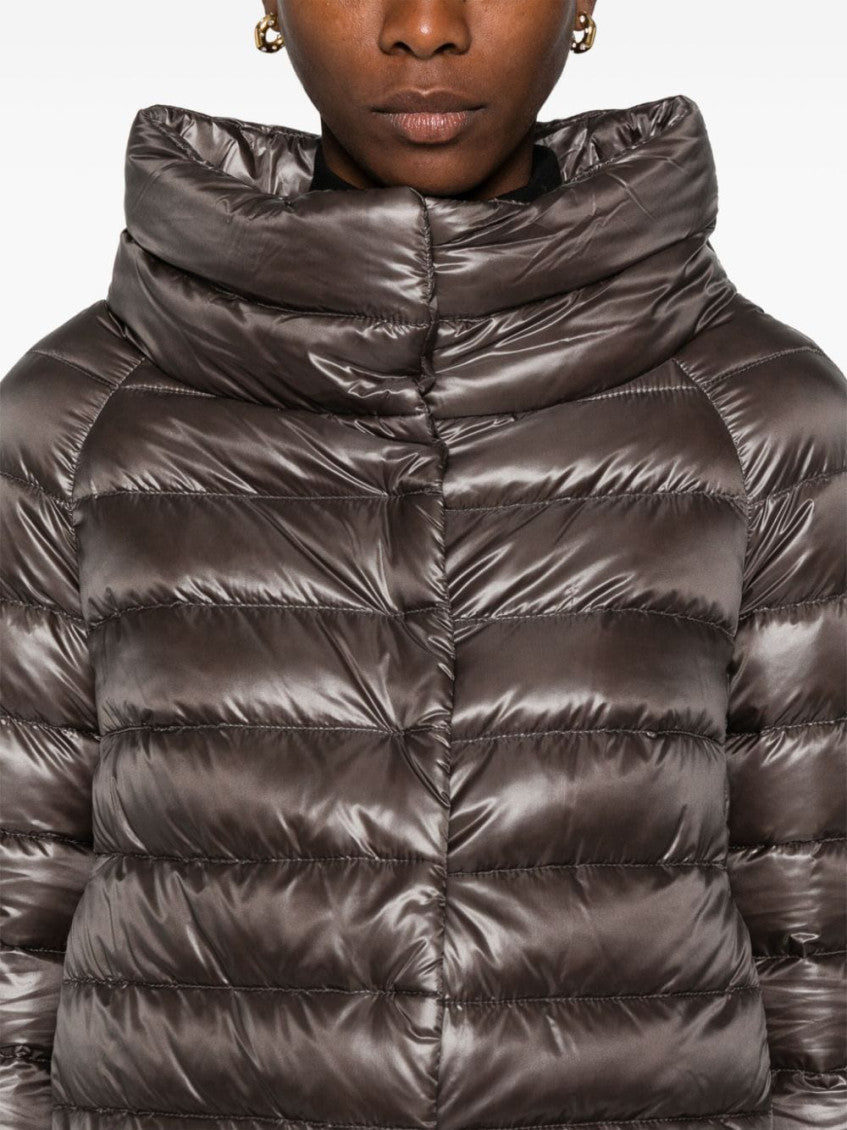 Grey Sofia short down jacket 4