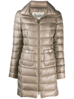Grey Maria midi down jacket 1