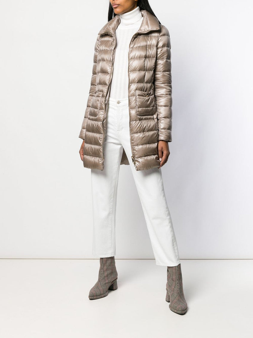 Grey Maria midi down jacket 2