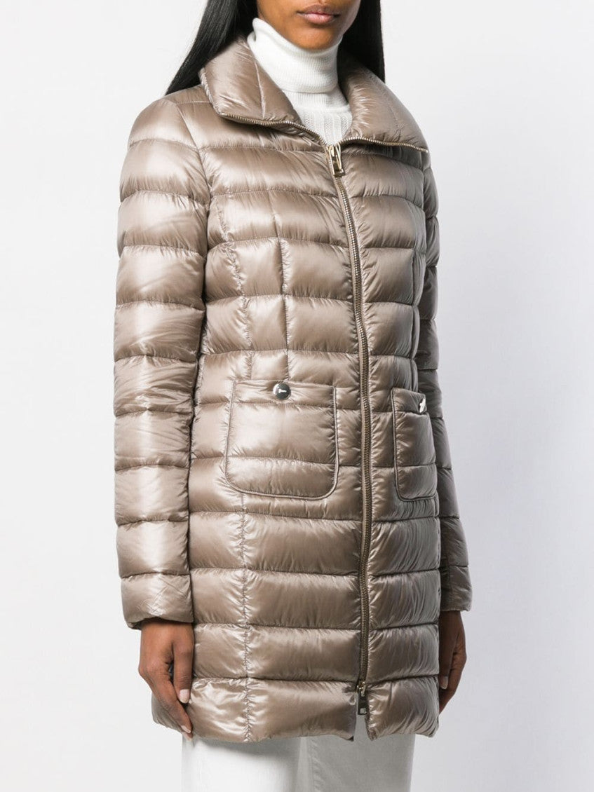 Grey Maria midi down jacket 3