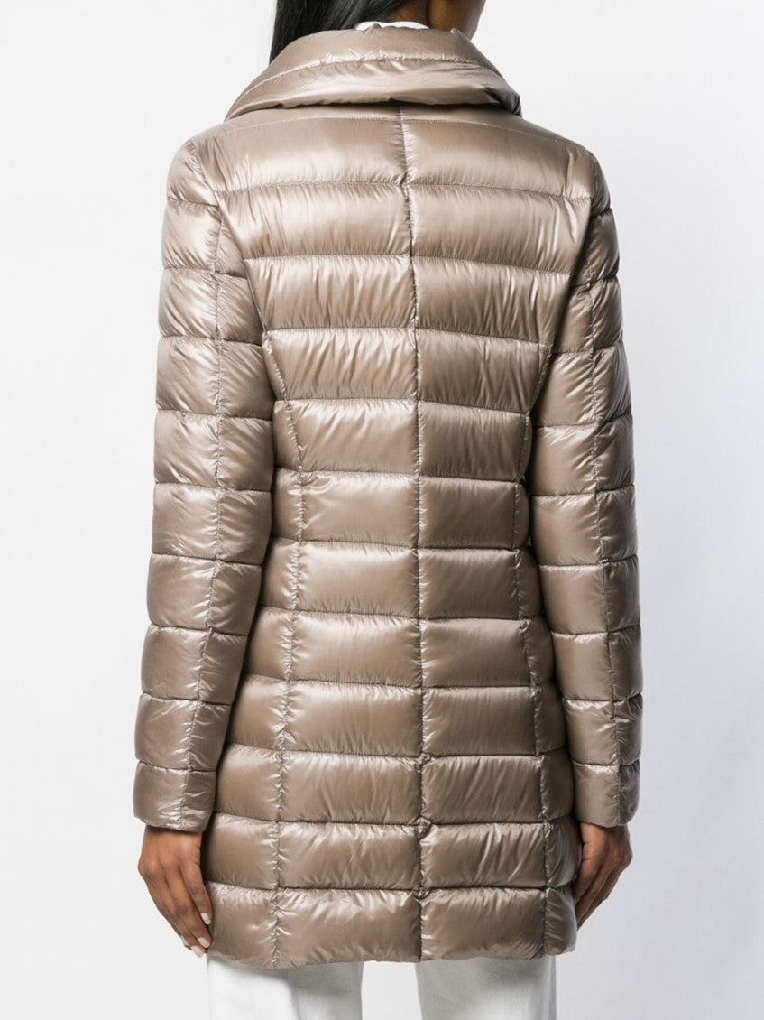 Grey Maria midi down jacket 4