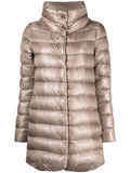 Light Brown Amelia Midi Down Jacket 1
