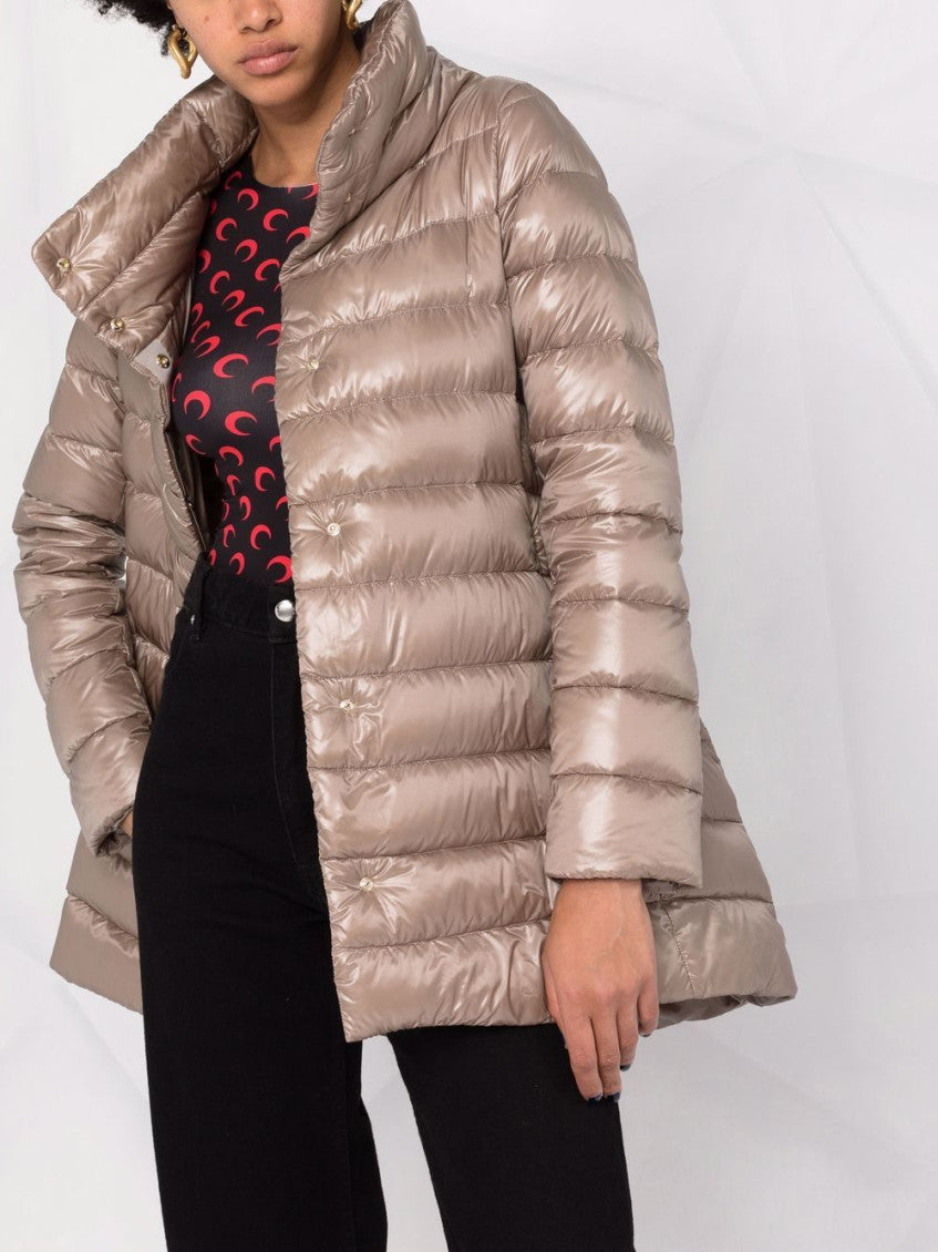 Light Brown Amelia Midi Down Jacket 4