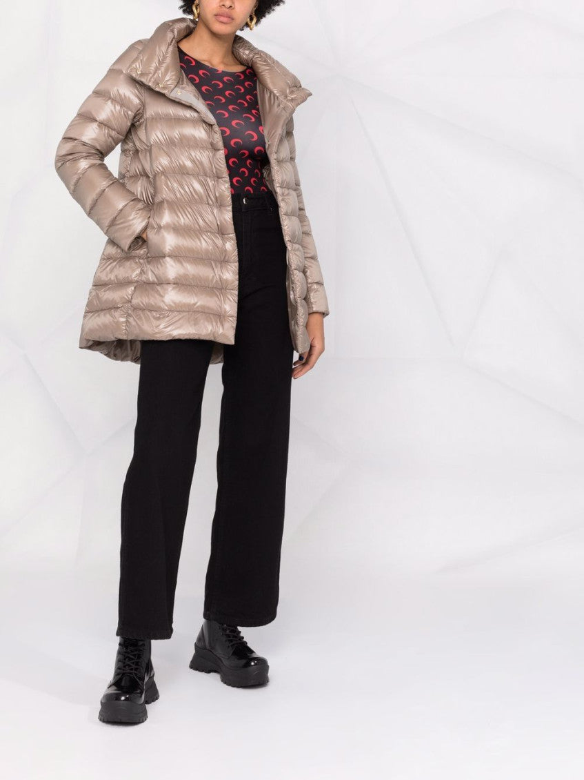 Light Brown Amelia Midi Down Jacket 5