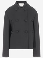 Black Oversized Wool Jacket 1