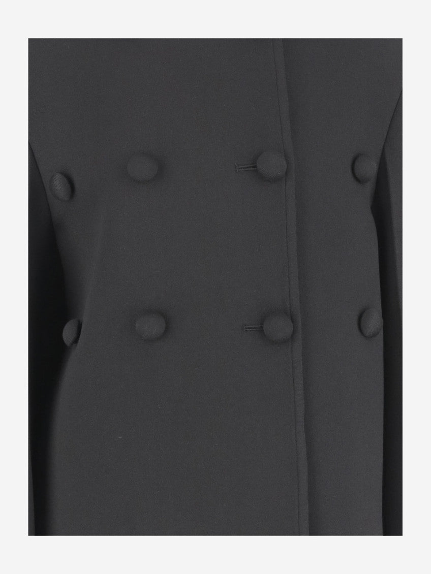Black Oversized Wool Jacket 3