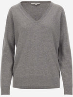 Grey V-neck Pullover 1