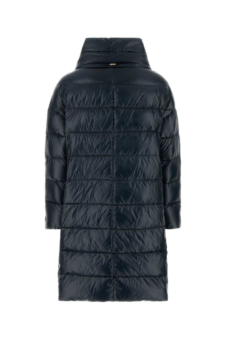 Navy Blue Nylon Matilde Down Jacket 2