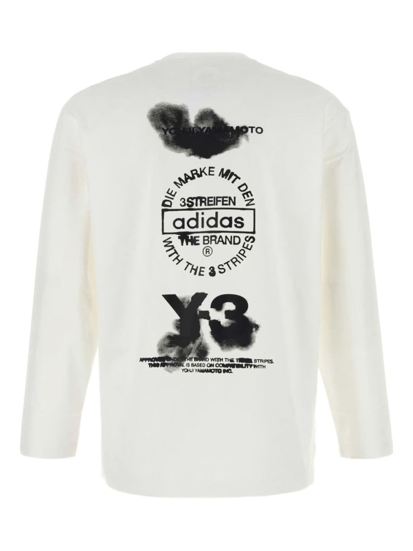White Logo Cotton T-shirt 2