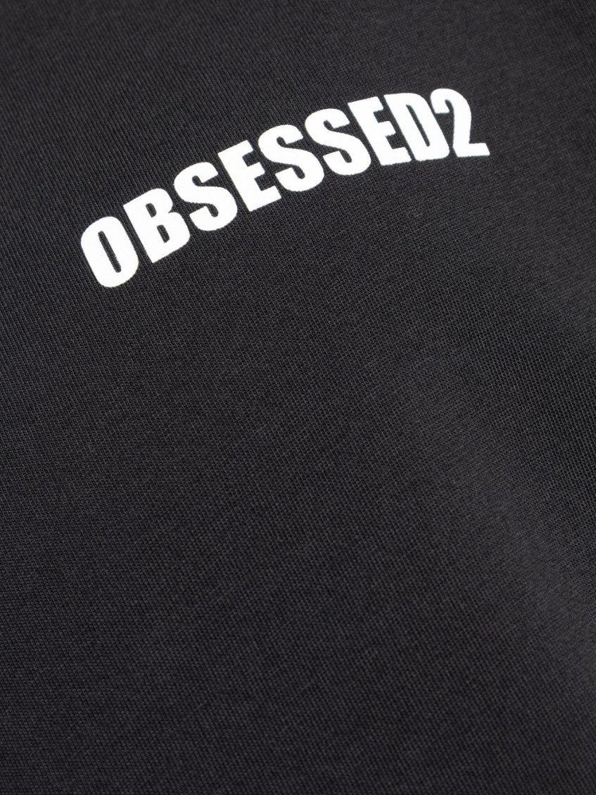 Black Crewneck Printed T-Shirt 4