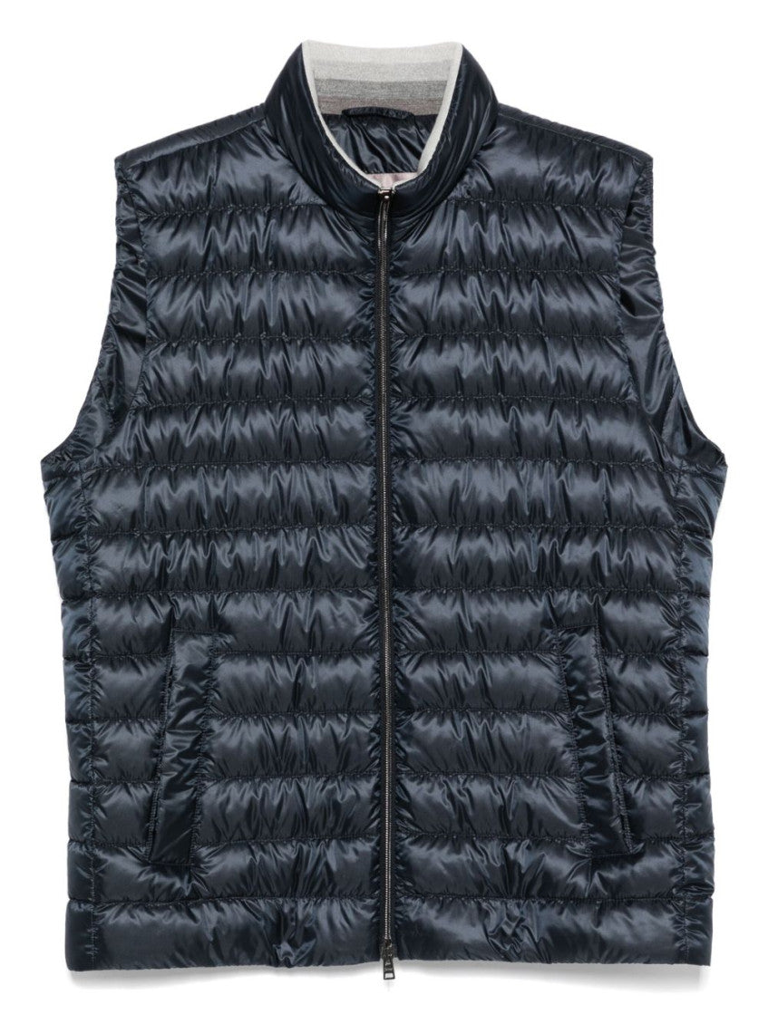 Blue Nylon Vest 1