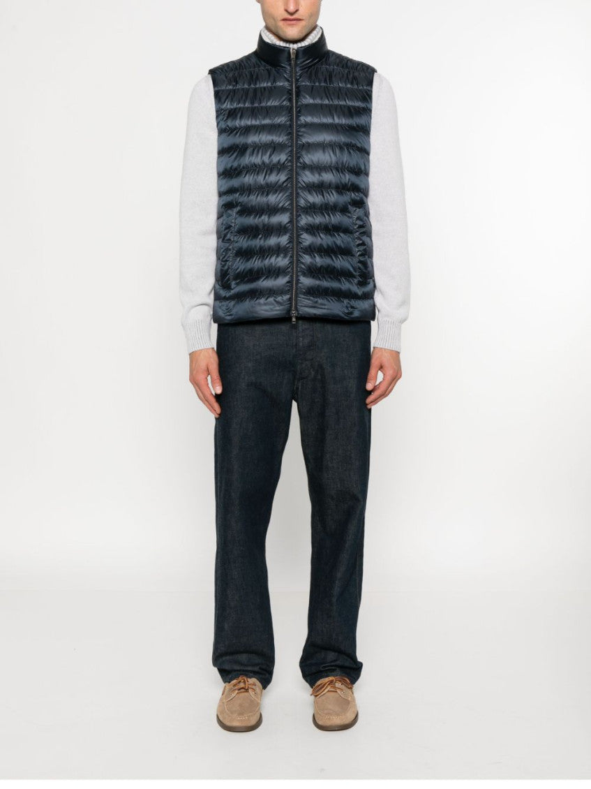 Blue Nylon Vest 4