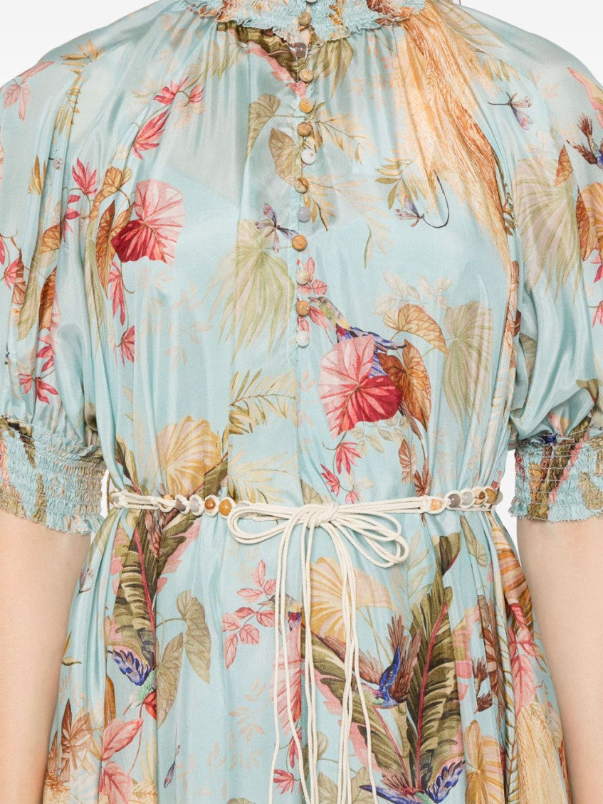 Light Blue Maxi swing dress 3