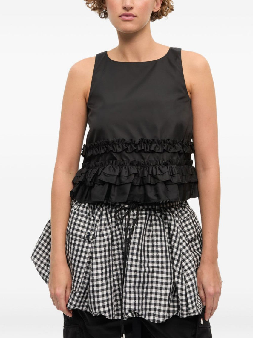 Black Ruffled Top 2