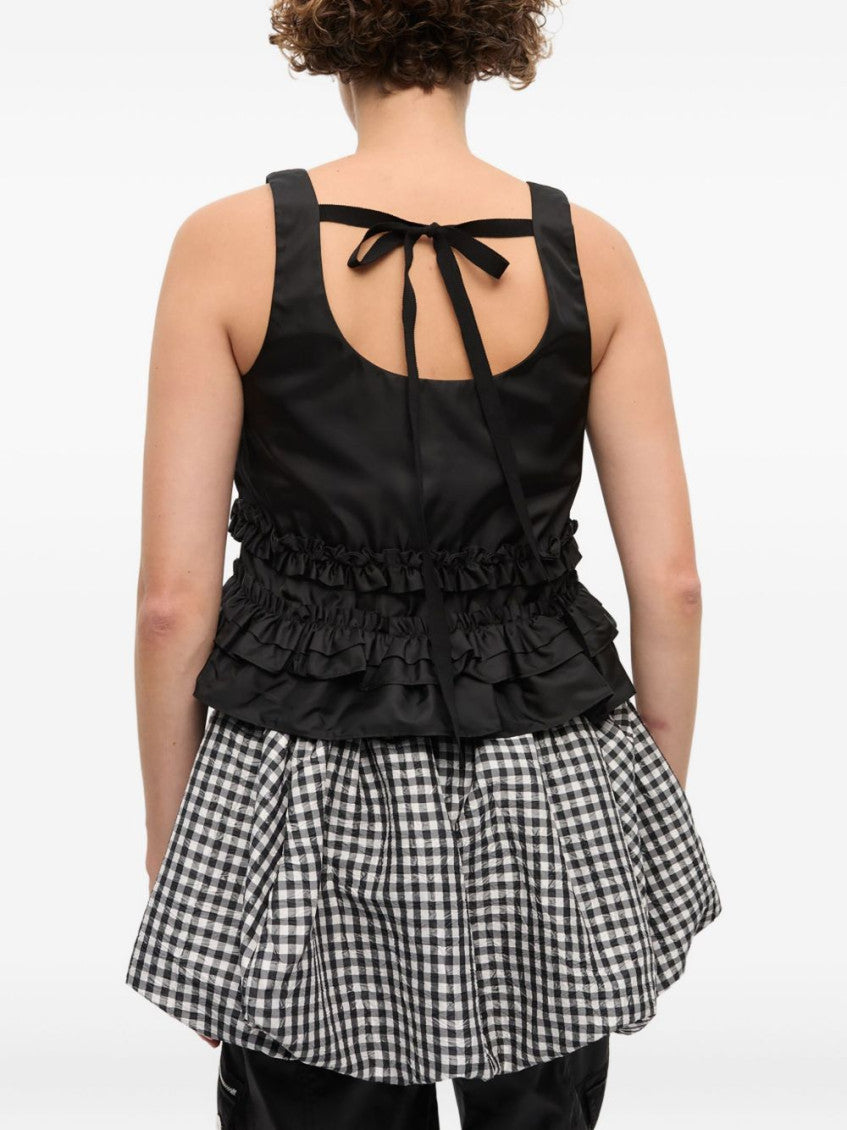 Black Ruffled Top 3