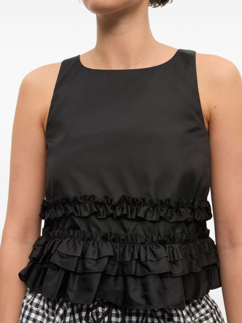 Black Ruffled Top 5