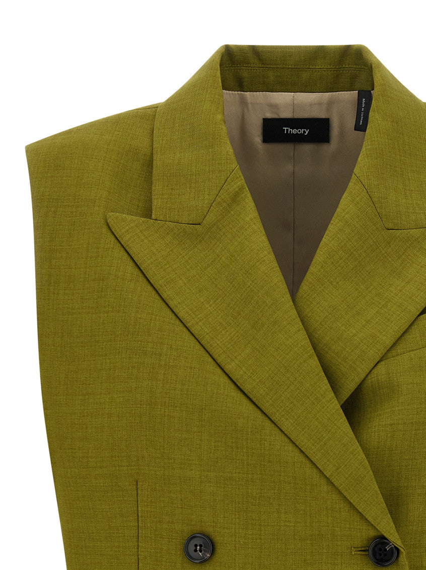 Green Double-breasted vest 3