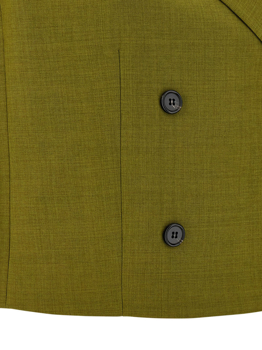 Green Double-breasted vest 4