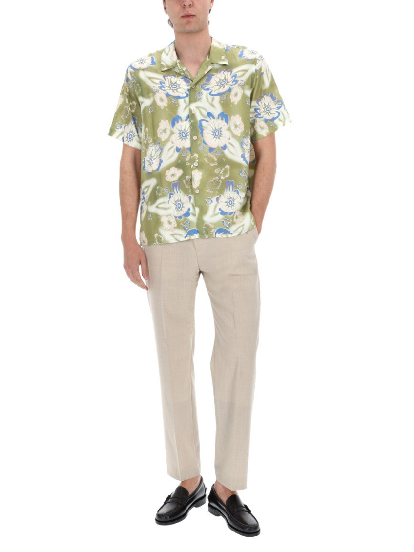 Green Relaxed Floral Shirt 2