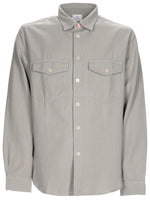 Grey Regular Solid Shirt 1