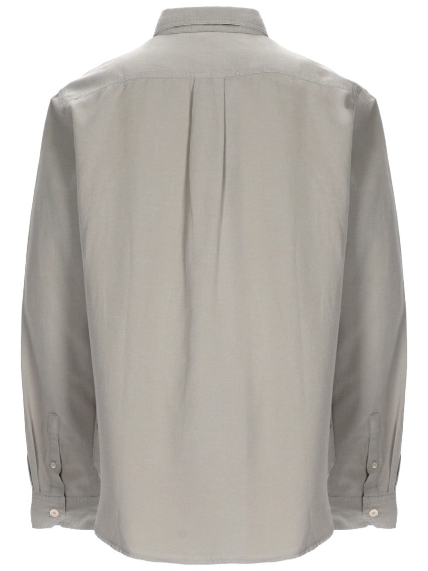 Grey Regular Solid Shirt 3