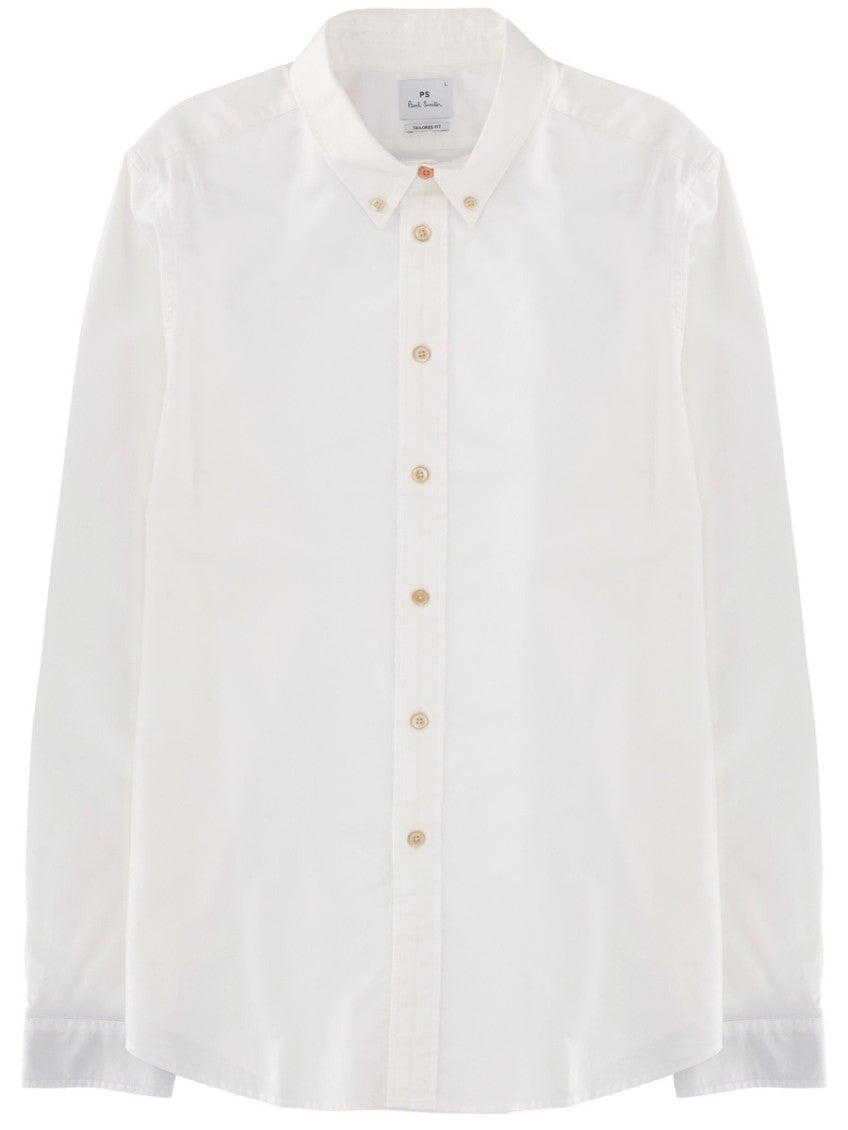 White Tailored Solid Shirt 1