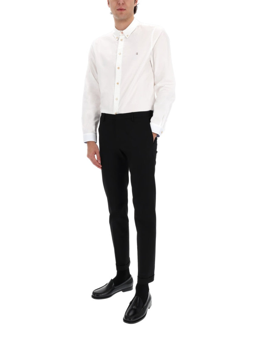 White Tailored Solid Shirt 2