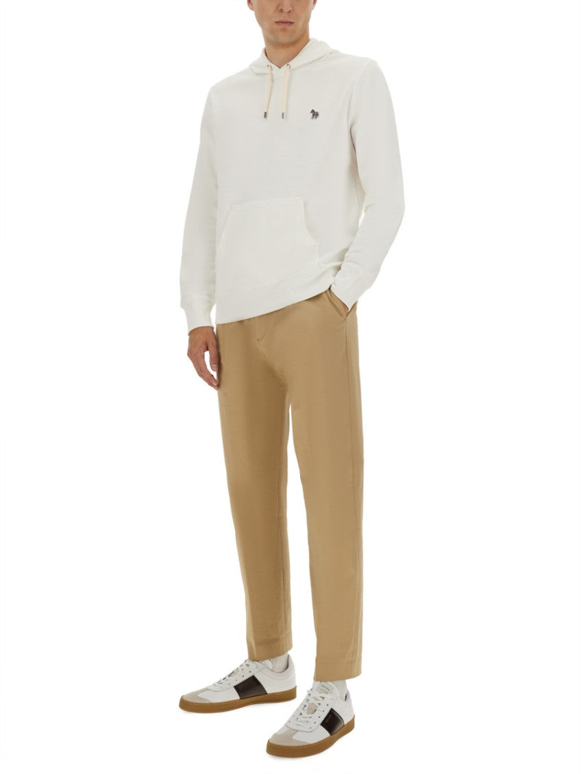 White Logo Regular Hoodie 2