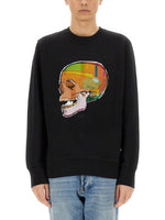Black Regular Graphic Sweatshirt 1