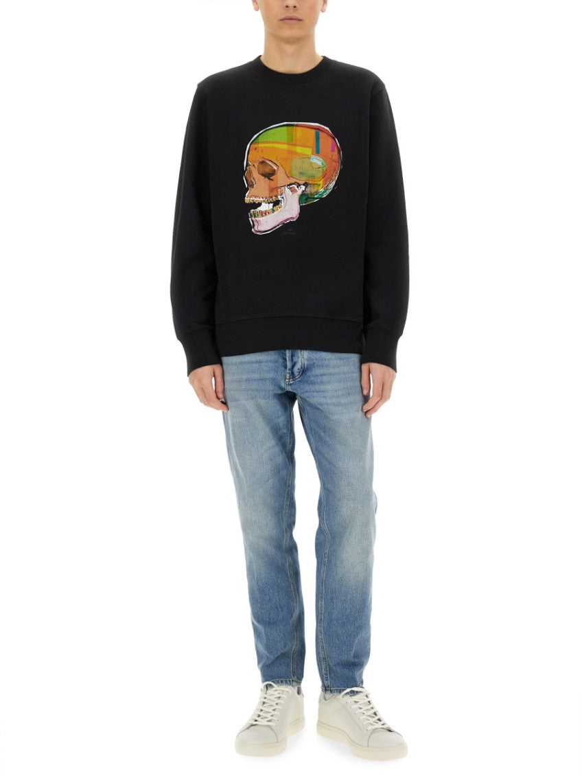 Black Regular Graphic Sweatshirt 2