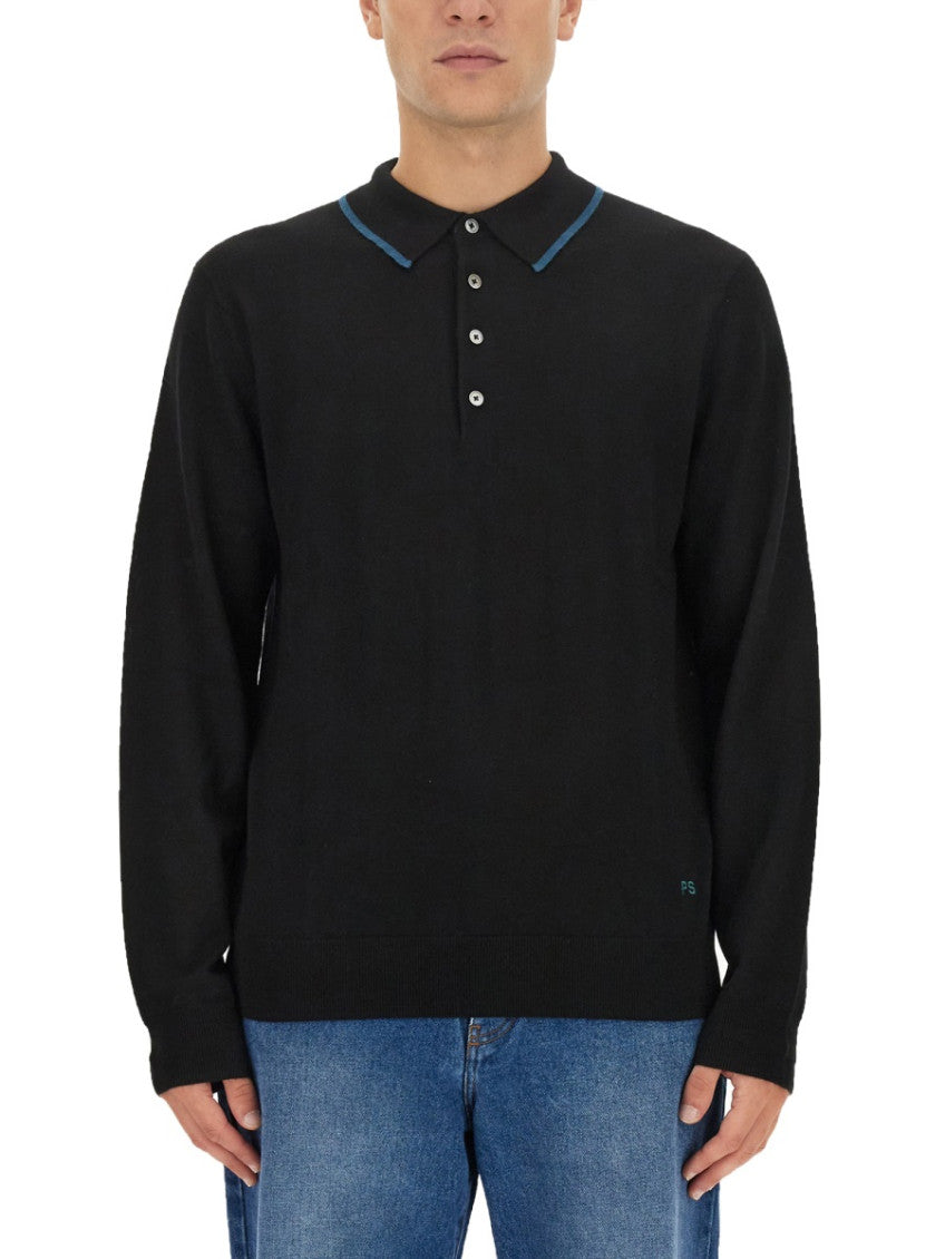 Black Shirt Collar Polo 1