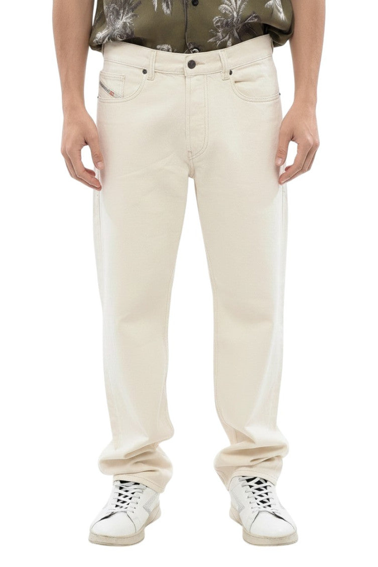 Light Beige Relaxed Jeans 1