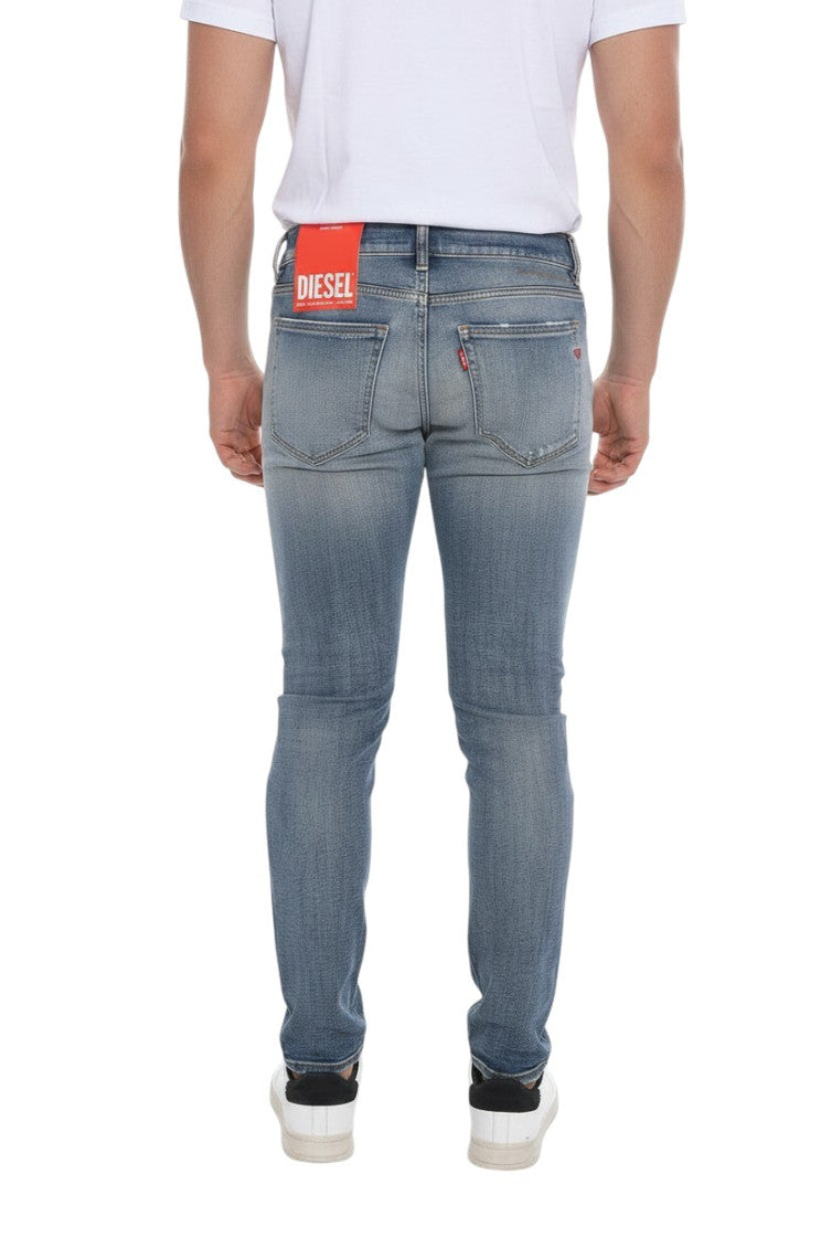 Blue Mid Rise Jeans 2