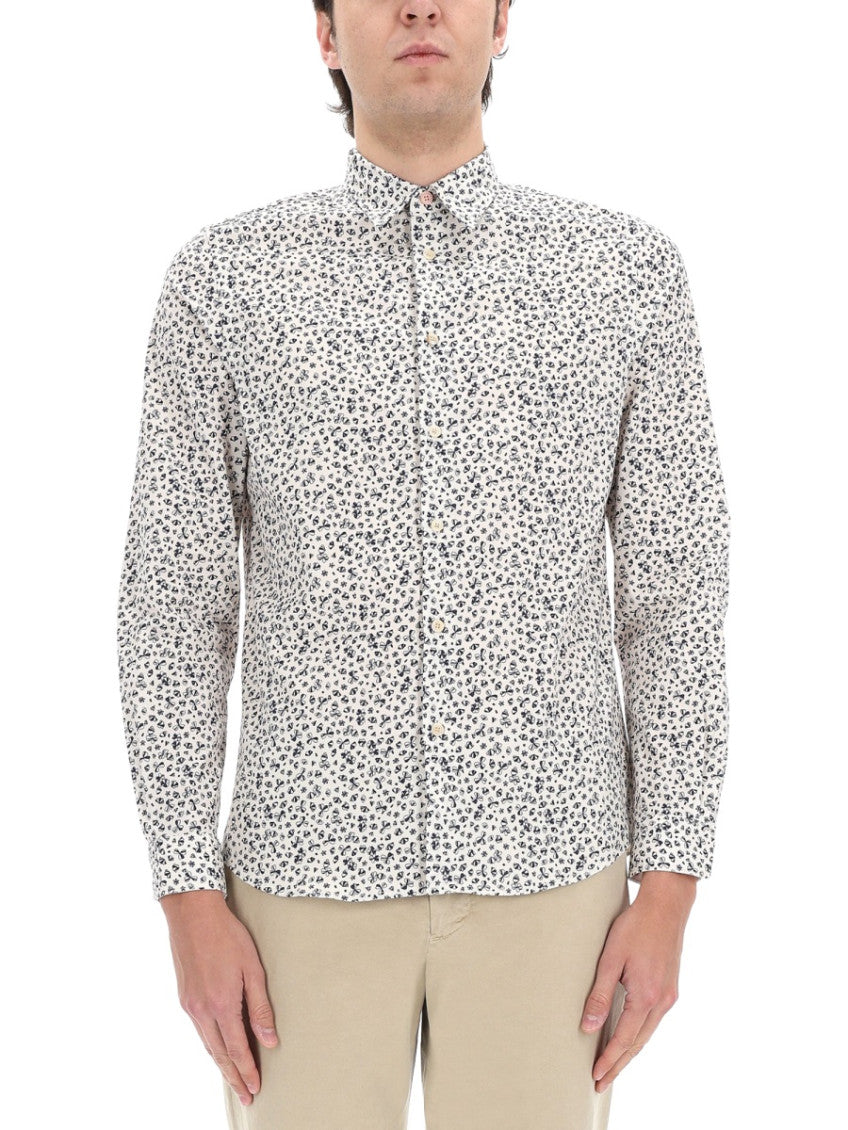 White Regular Printed Shirt 1