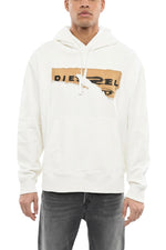 White Relaxed Logo Hoodie 1