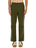 Green Straight Cargo Trousers 1