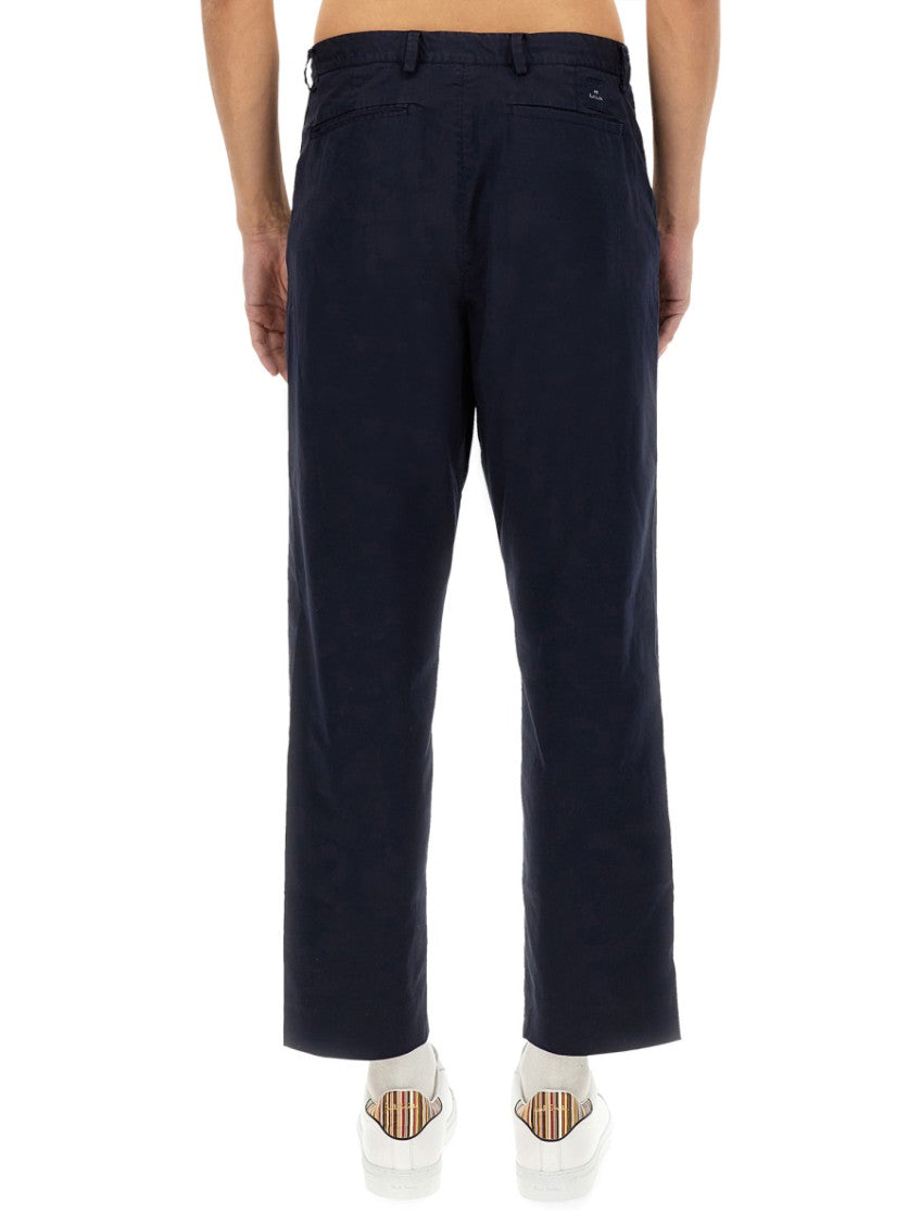 Navy Blue Straight Trousers 3