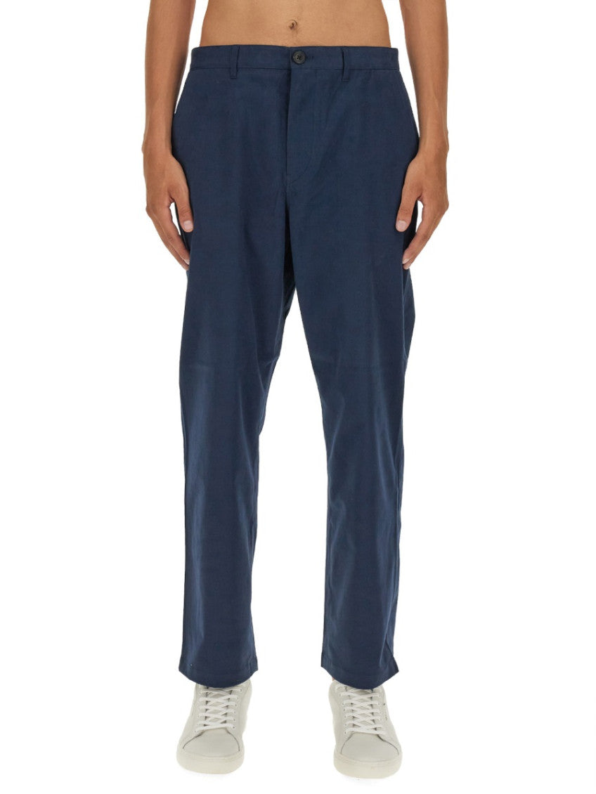 Blue Flat Front Pants 1