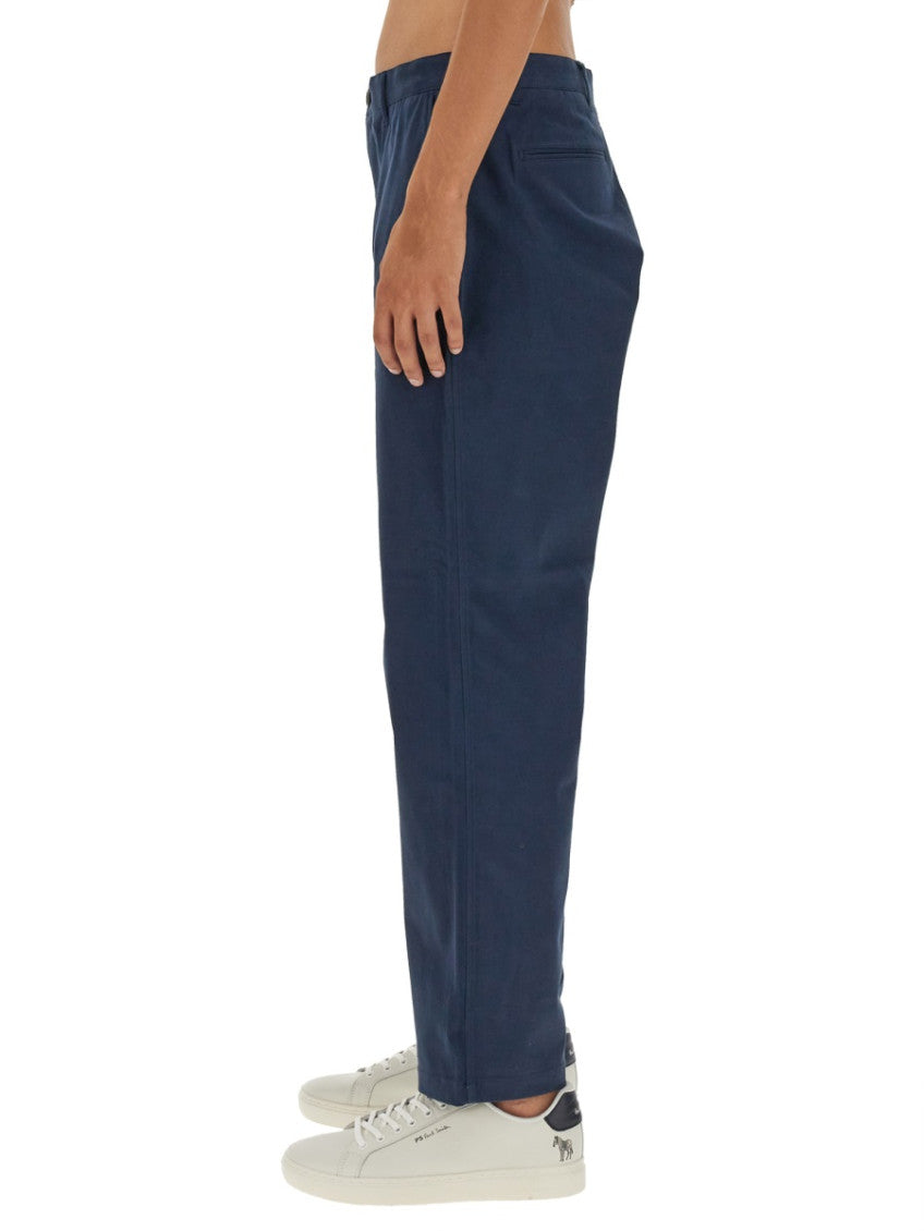 Blue Flat Front Pants 4