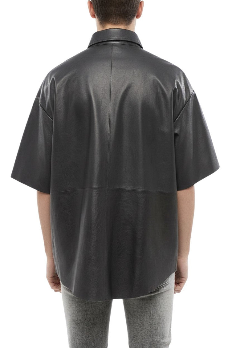 Black Oversized Solid Shirt 2