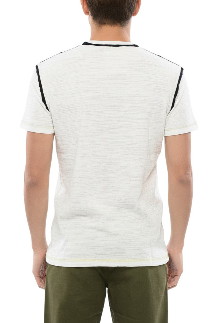 White V Neck T-Shirt 2