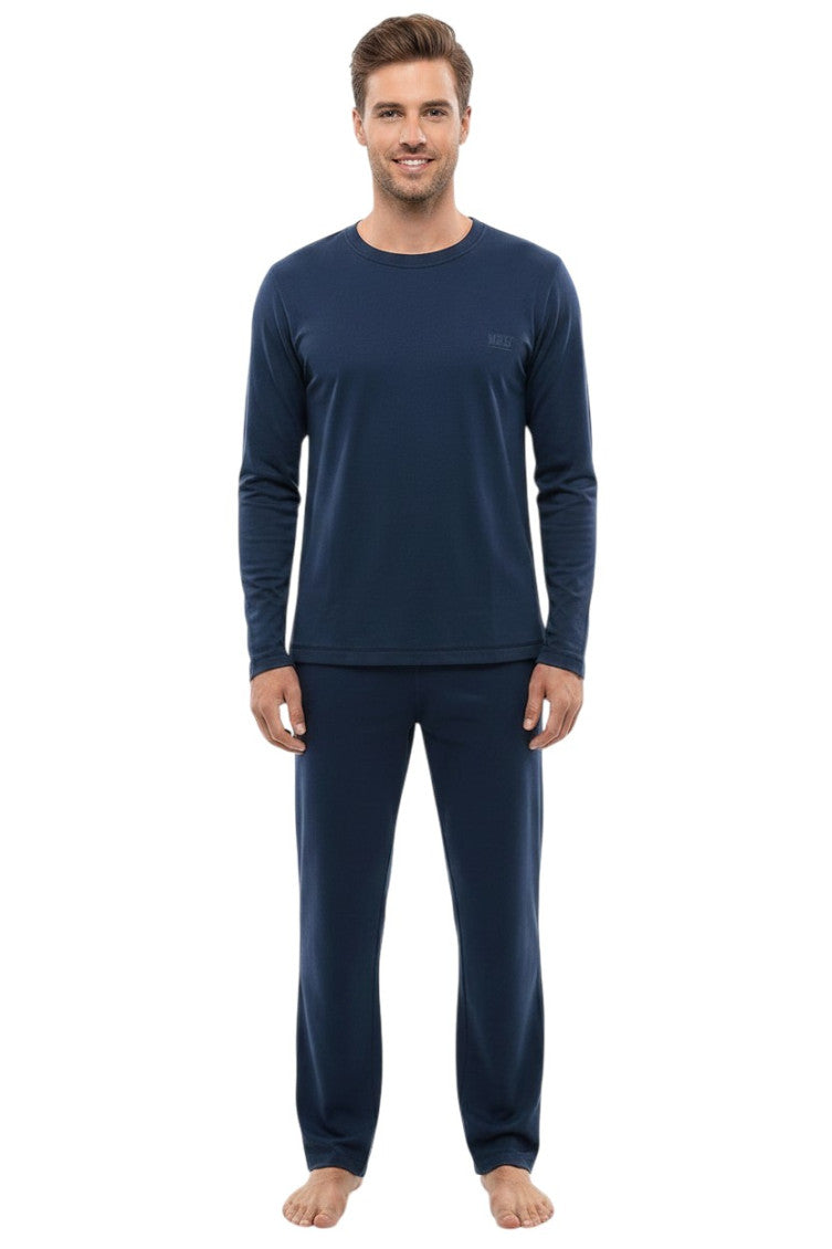 Navy Blue Logo Sleepwear Set 1