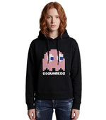 Black Graphic Hood Sweatshirt 1