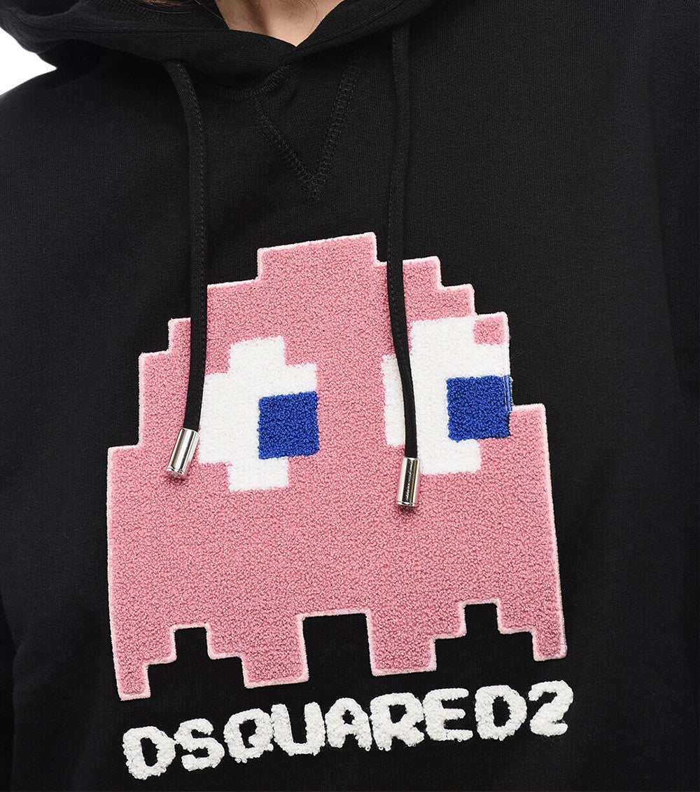 Black Graphic Hood Sweatshirt 3