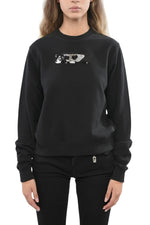 Black Logo Crew Neck Sweatshirt 1